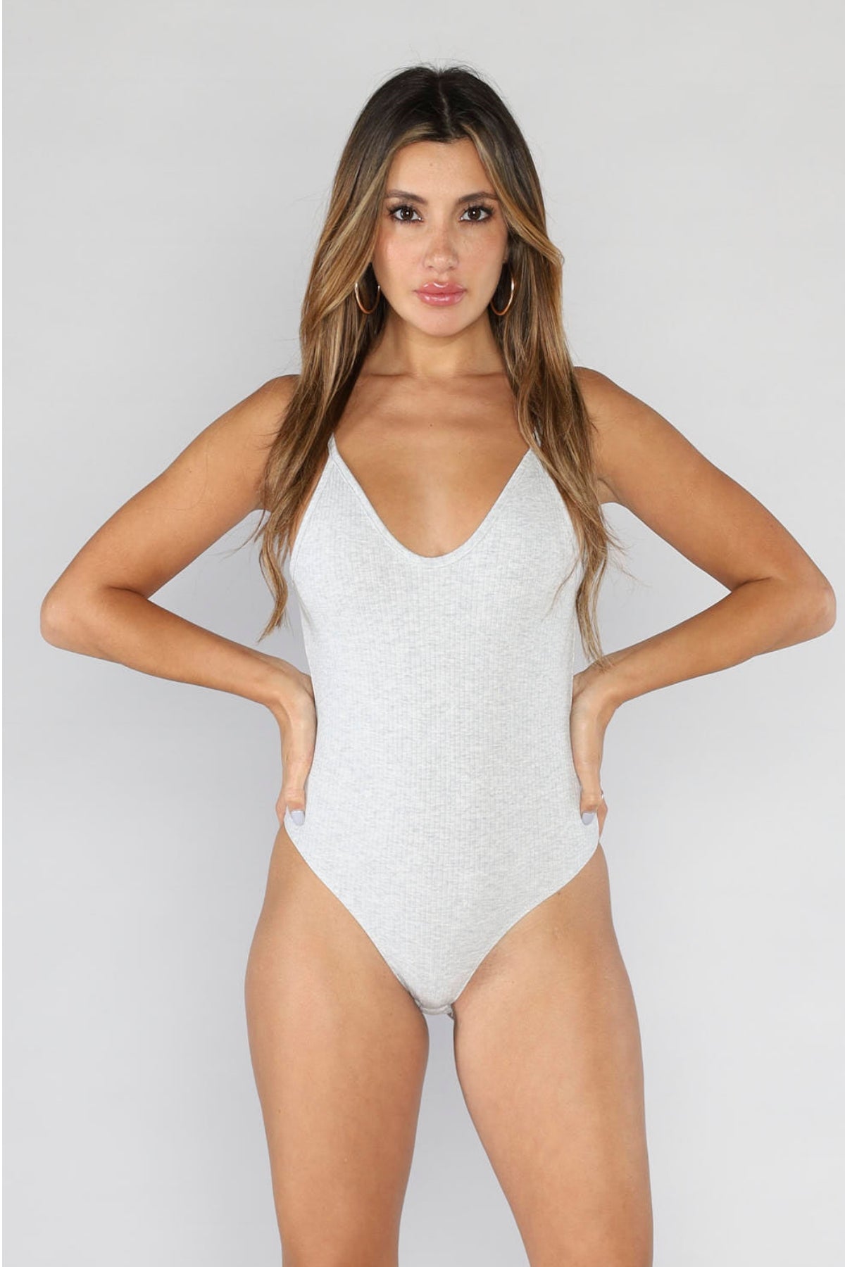 Ribbed Tank Bodysuit with Built In Bra - PREORDER DS – Wild & Precious